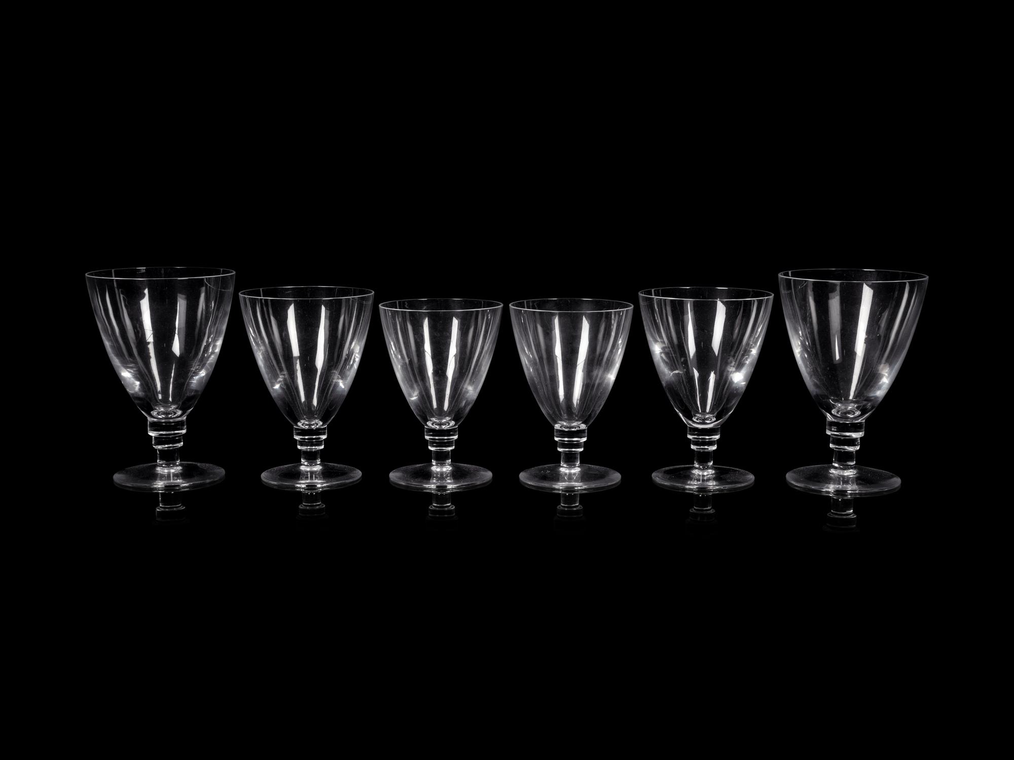 A Collection of St. Louis Glass Stemware