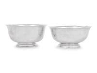 A Pair of American Silver Revere Bowls