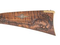 A Contemporary Fullstock Flintlock Rifle by Bivins & Burton