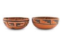 Ancestral Pueblo Redware Pottery Bowls