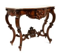 A Louis XV Style Marble-Top Console Table