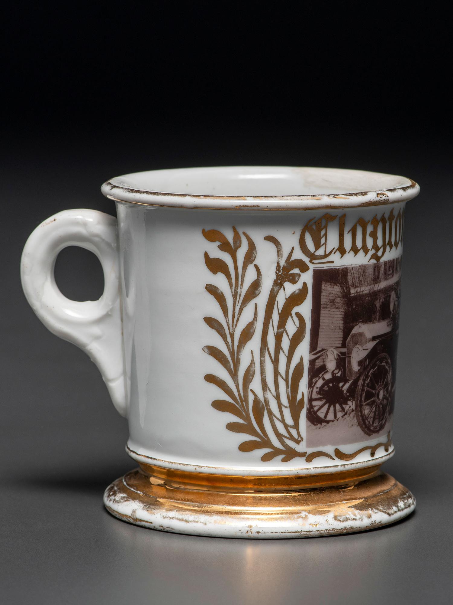 A Fireman's Porcelain Occupational Shaving Mug