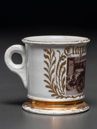 A Fireman's Porcelain Occupational Shaving Mug