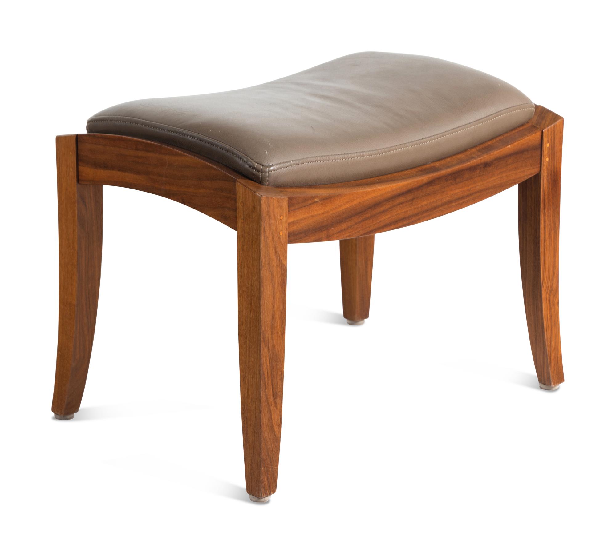 Wing Chair and Ottoman, 2009 Thos. Moser Cabinetmakers, Auburn, Maine