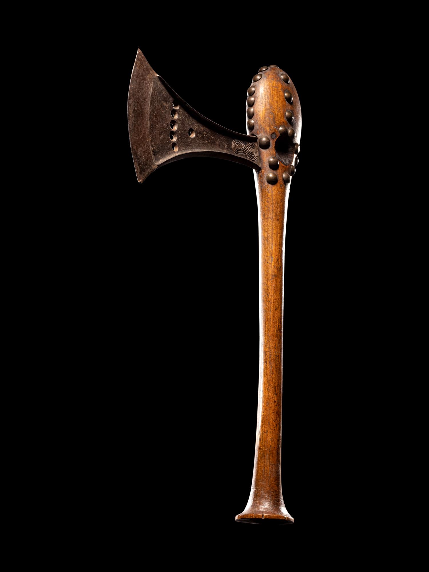 A Songye Wood and Metal Axe