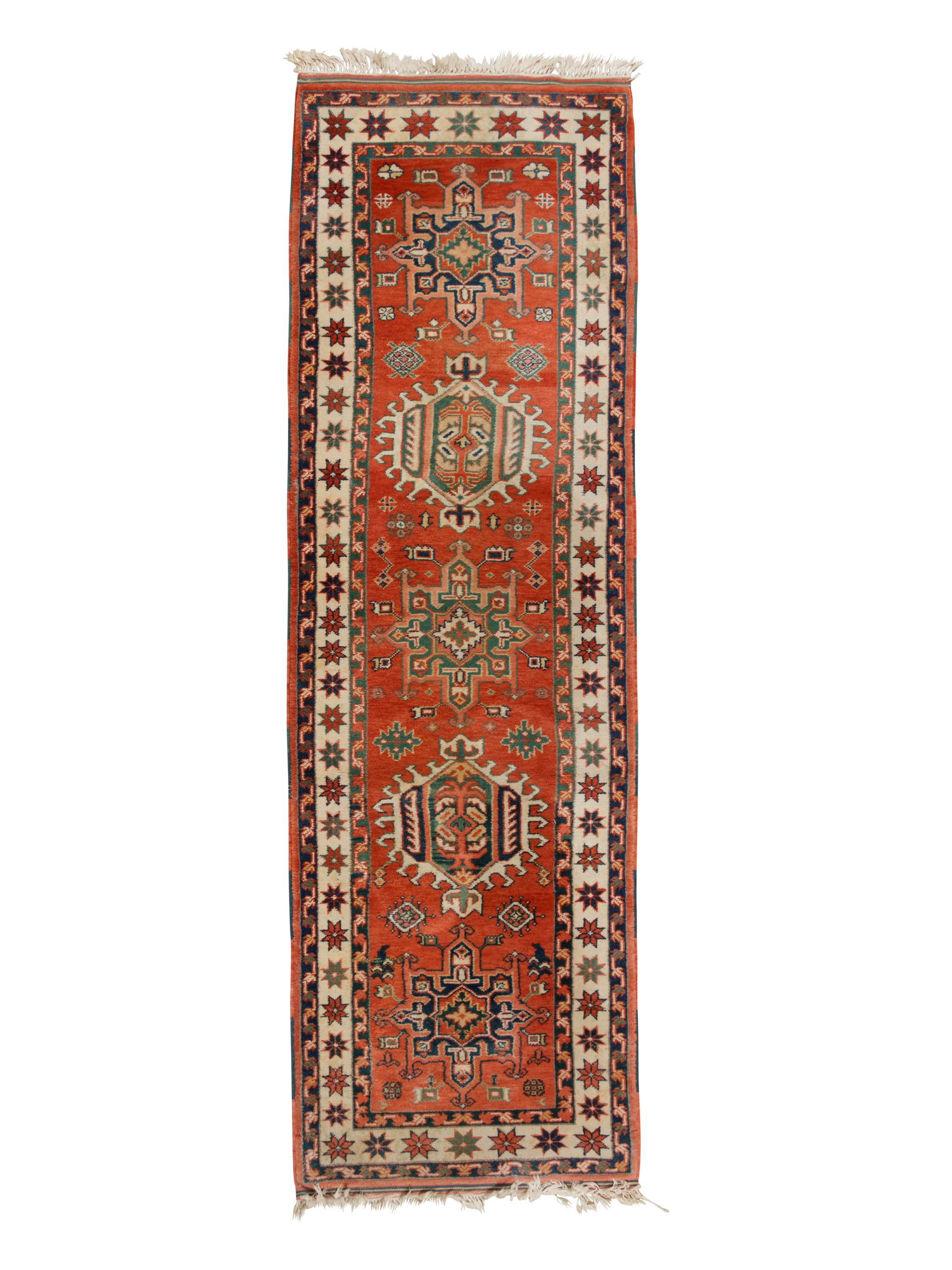 A Heriz Wool Runner