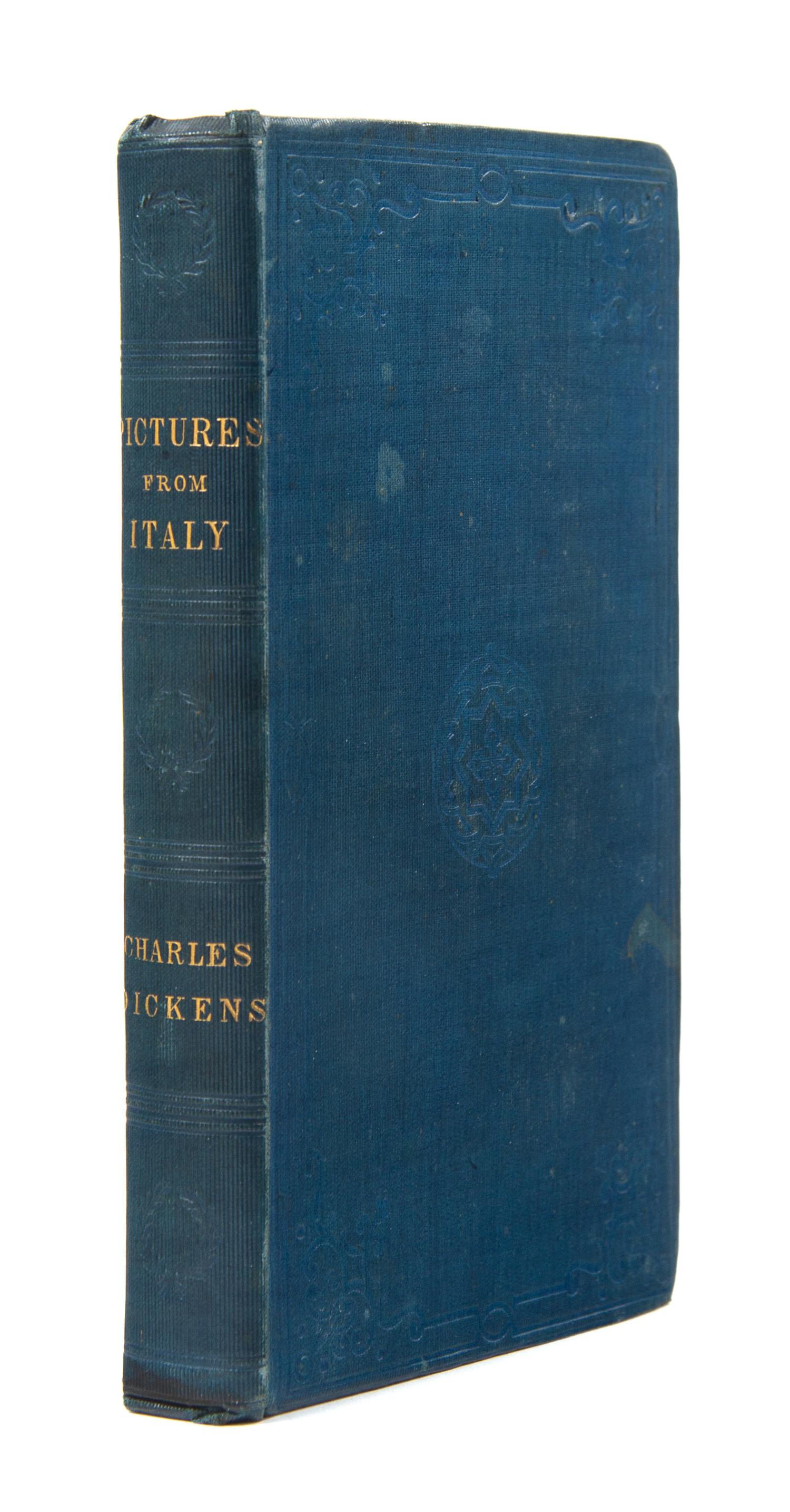 DICKENS, Charles (1812-1870). Pictures from Italy. London: Bradbury & Evans for the Author, 1846.