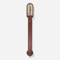 A Federal mahogany stick barometer Widdifield & Co., Boston, MA, early 19th century