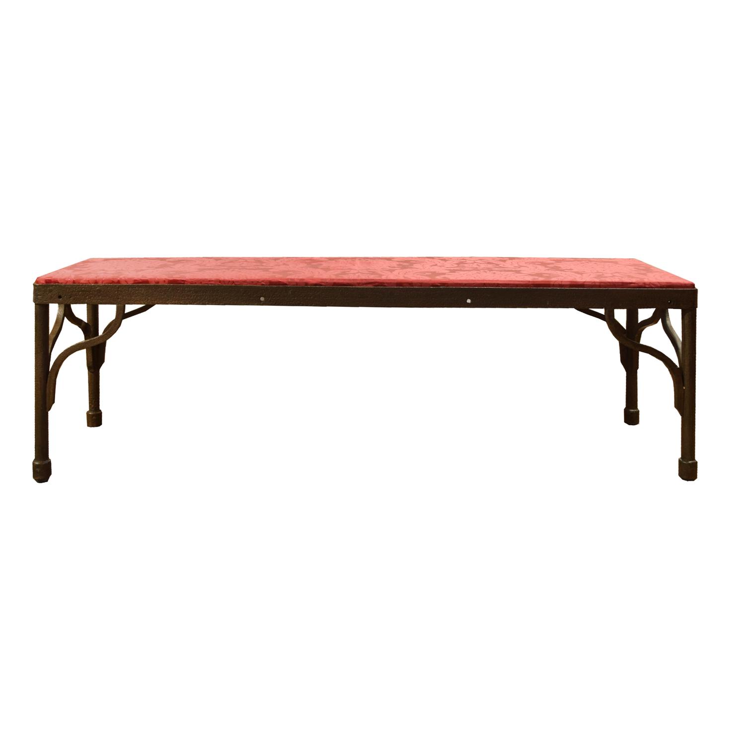 A Wrought Iron Bench 64.5" W x 18.75" D x 20" H — Italy, Circa 1920