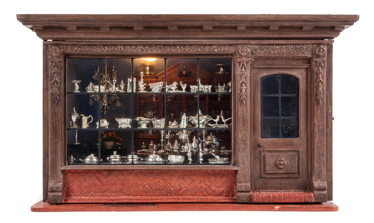 An American Diorama Height 10 x width 17 1/4 x depth 9 1/2 inches. — Eugene Kupjack