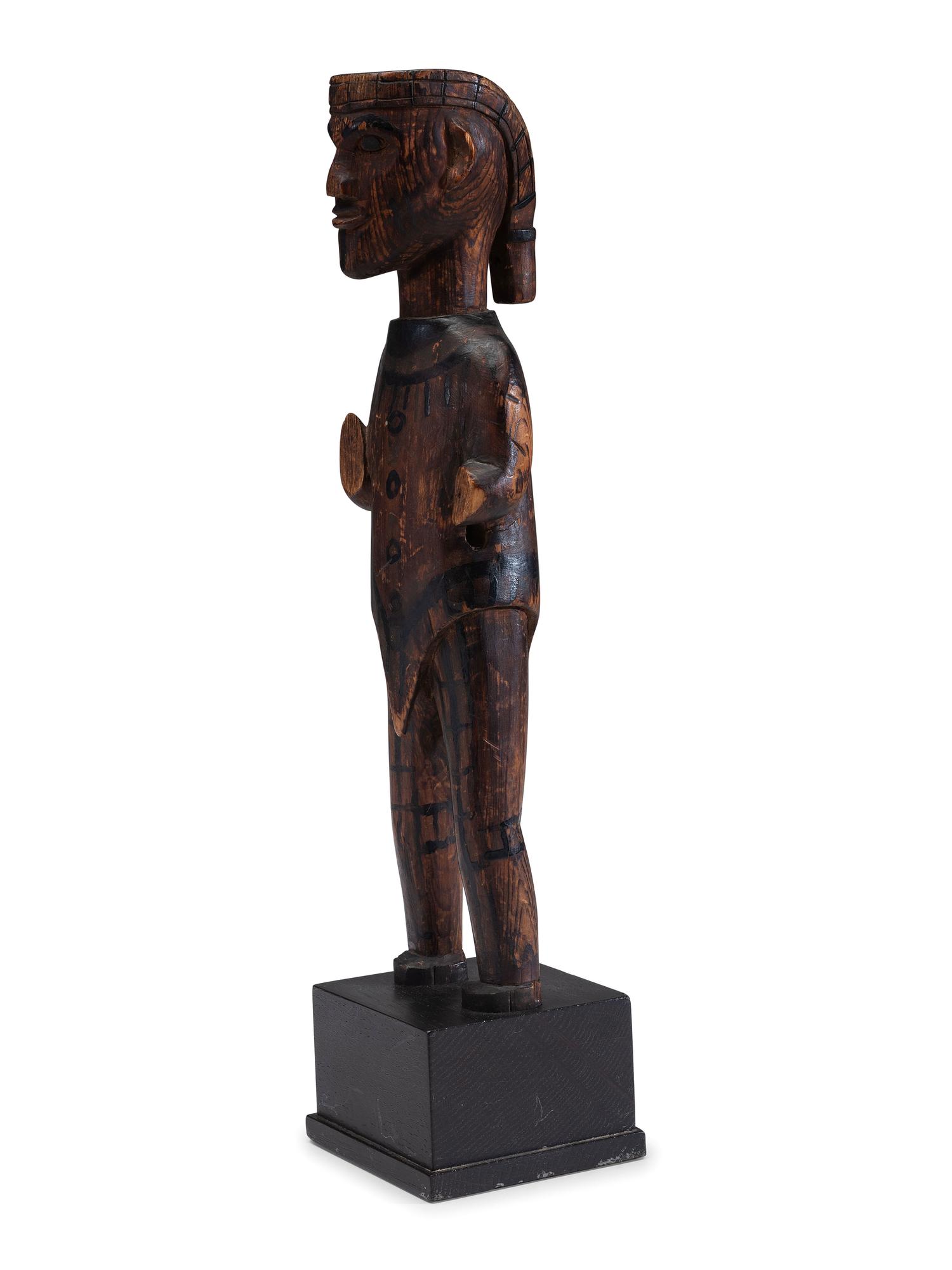 Quinault Carved Wood Figure