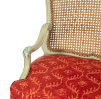 Two French Carved and Painted Wood Chairs