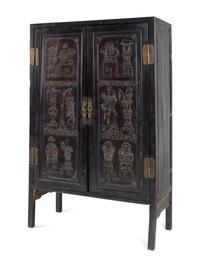 A Chinese Mixwood Cabinet