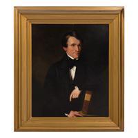 Louis Lang (German/American 1821-1893) — Three Works; Portrait of Caroline Hewitt (1808-1842), William Webb (1805-1863) and Double-Portrait of Sons Thaddeus (1838-1887) and William Hewitt Webb (1835-1893) of Philadelphia , 1939