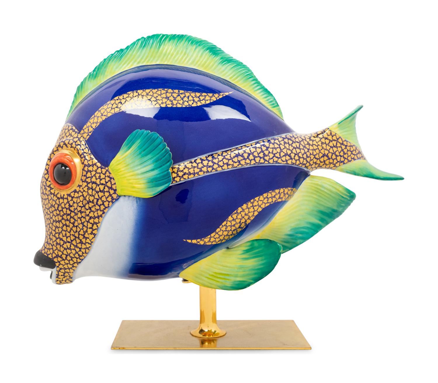 A Porcelain Figure of a Fish