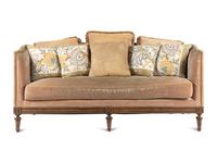 A Custom Louis XVI Style Velvet-Upholstered Sofa