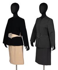 Two Geoffrey Beene Skirt Suits, Late 1990s