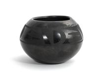 Marie and Santana Martinez (1887-1980/1909-2001), San Ildefonso Height 2 1/2 x diameter 4 1/2 inches.