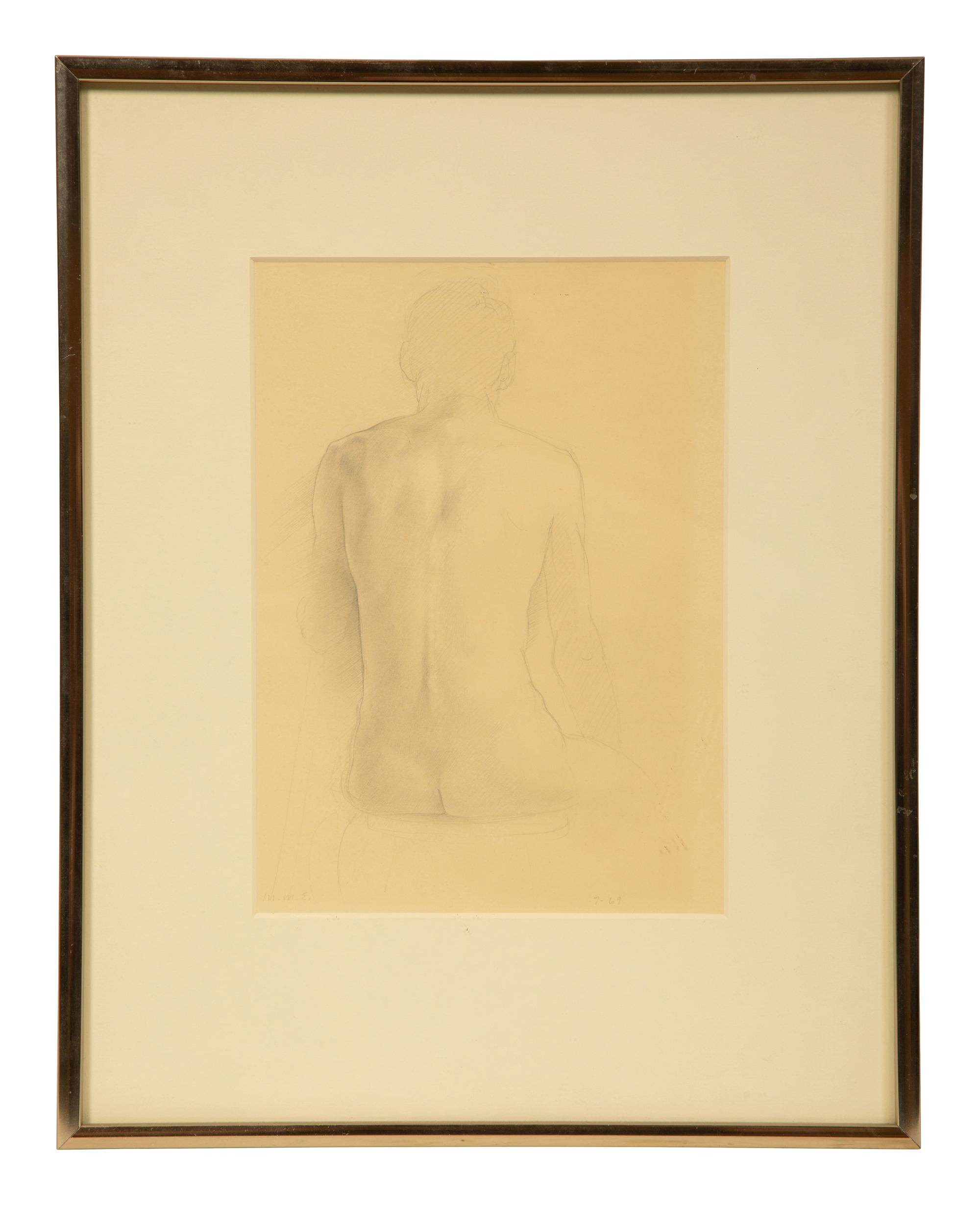Seated Male Nude