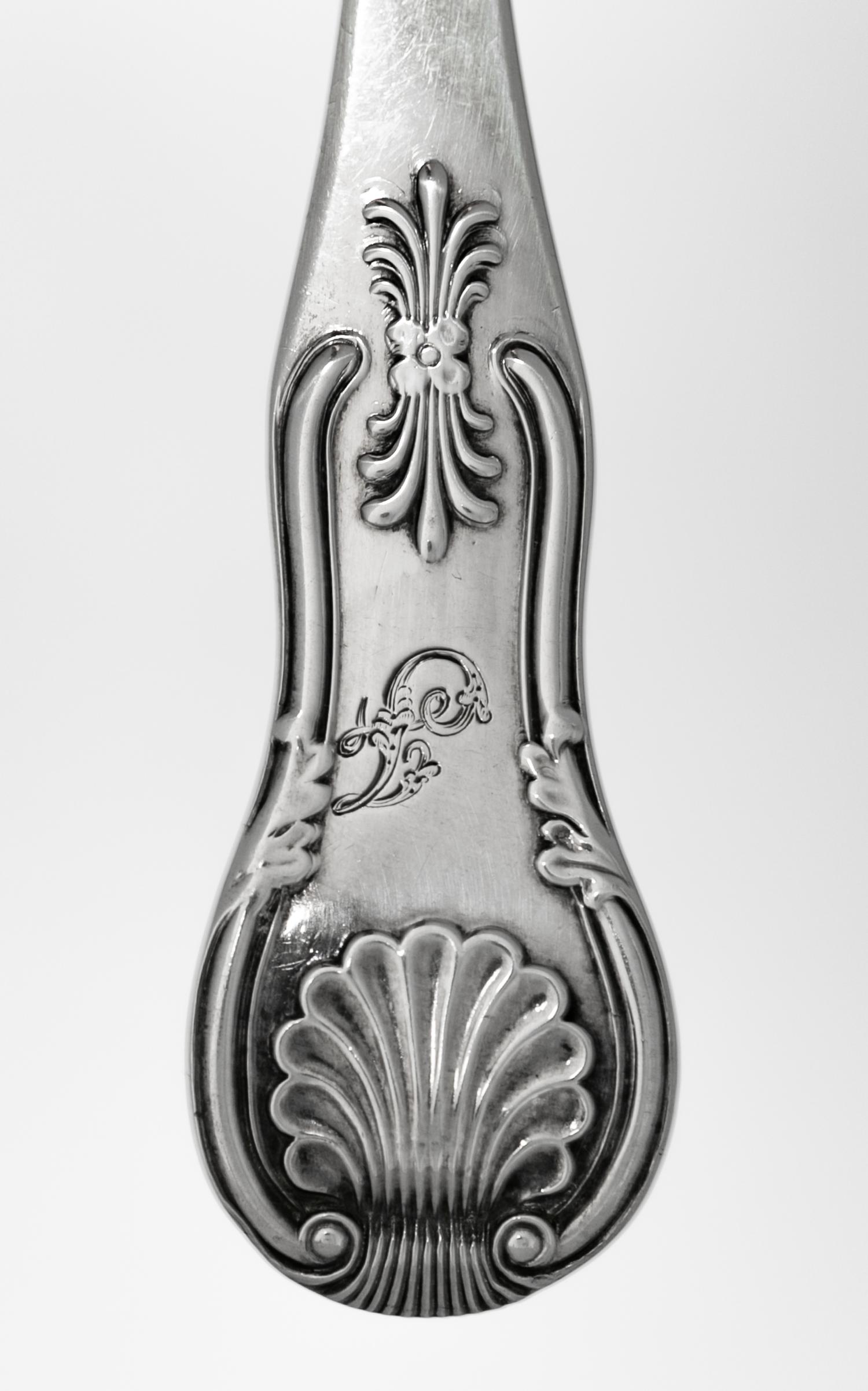 A Pair of Scottish William IV Silver Serving Spoons