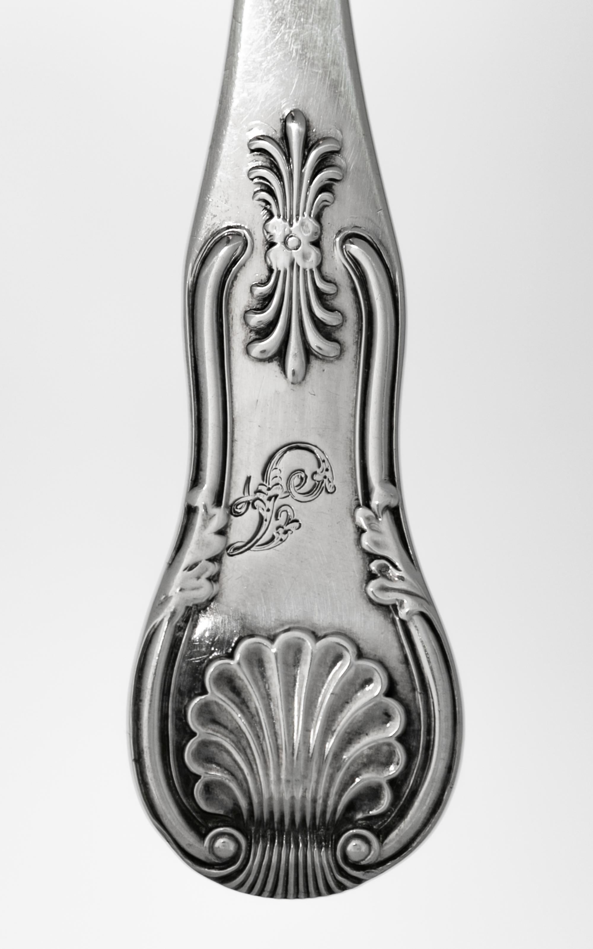 A Pair of Scottish William IV Silver Serving Spoons