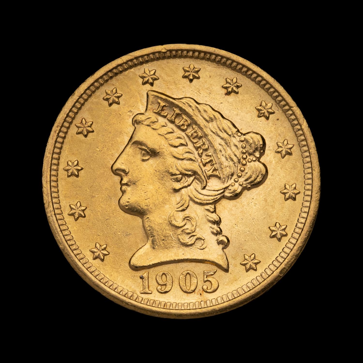 A 1905 Liberty Head $2.50 Gold Coin