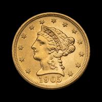 A 1905 Liberty Head $2.50 Gold Coin