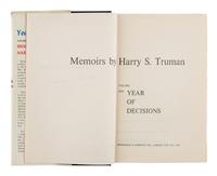 TRUMAN, Harry S. (1884-1972). Memoirs: Year of Decisions. Garden City: Doubleday & Company, Inc., 1955.