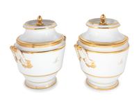 A Pair of Paris Porcelain Covered Fruit Coolers