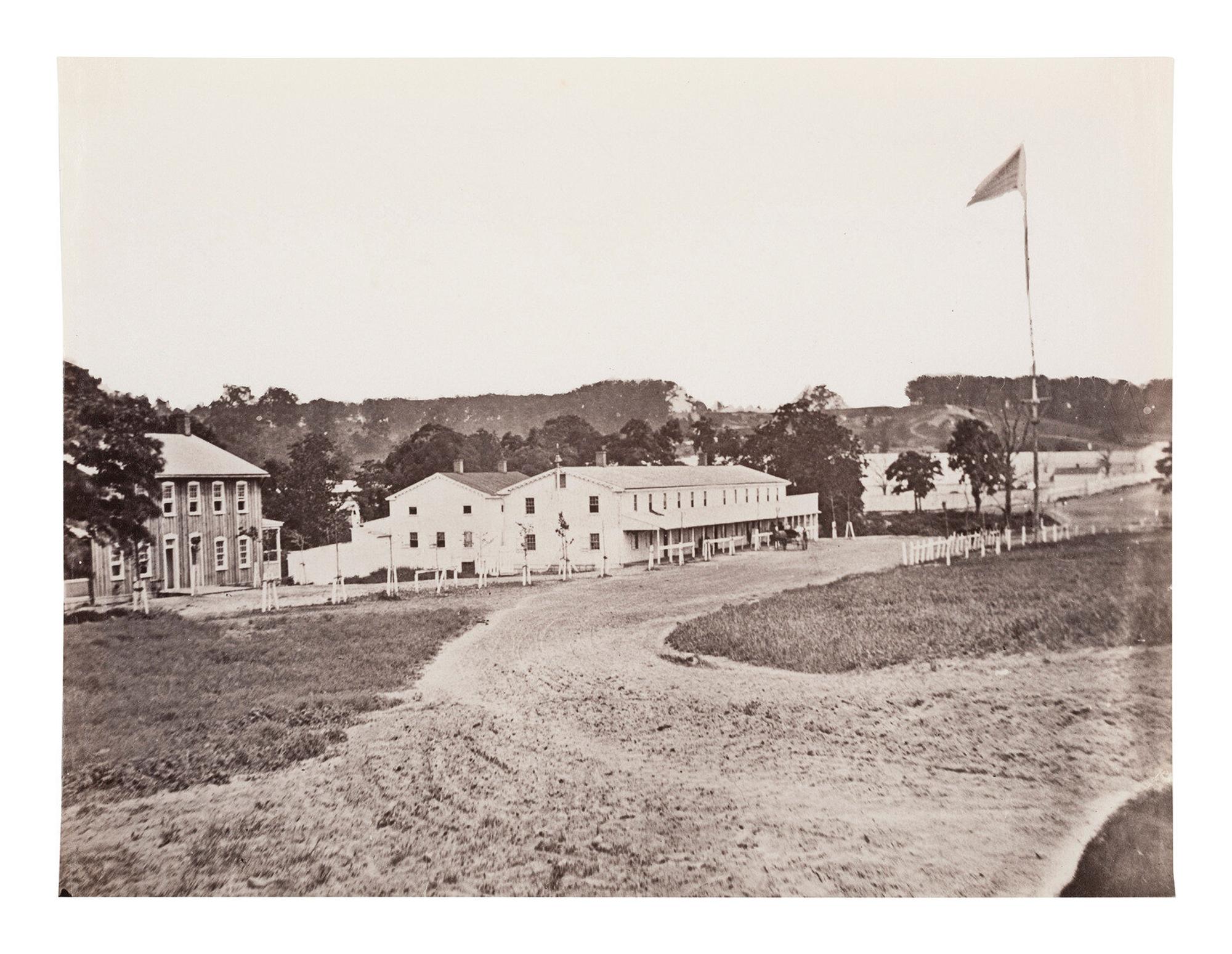 [CIVIL WAR]. Three albumen prints by an unknown photographer.