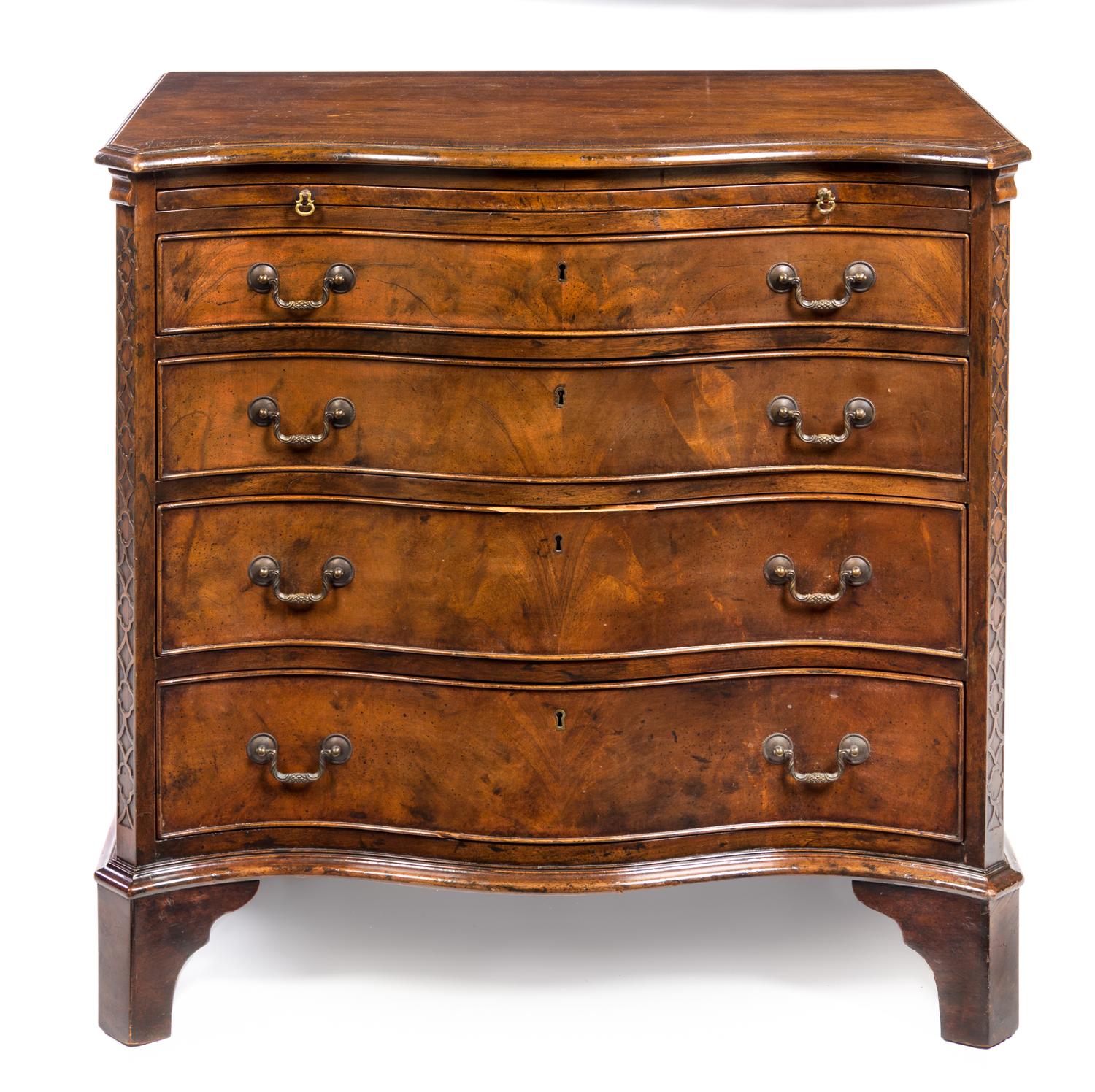 A Chippendale Style Mahogany Bachelor's Chest Height 31 x width 32 x depth 19 1/2 inches. — 20TH CENTURY