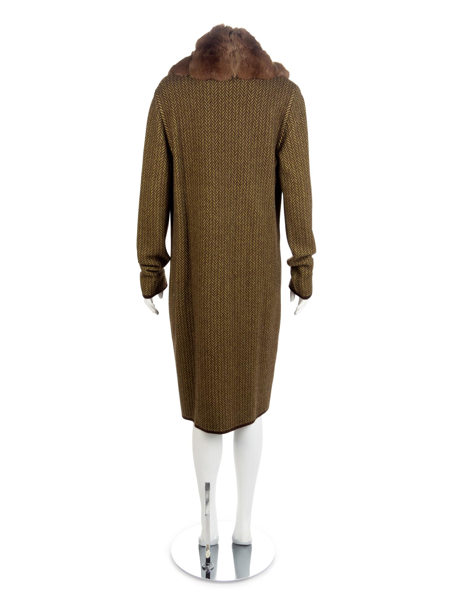 Loro Piana Coat with Detachable Chinchilla Fur Collar, 2000-10s