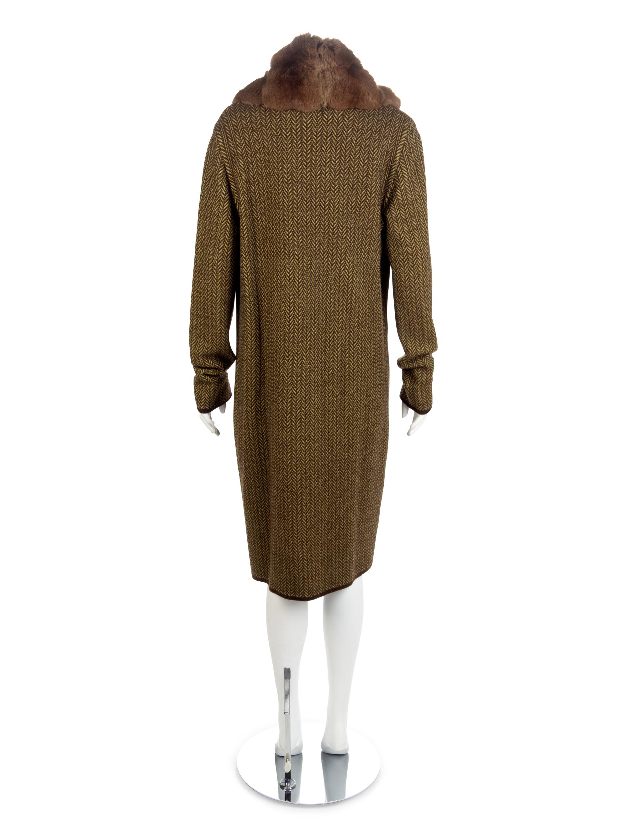 Loro Piana Coat with Detachable Chinchilla Fur Collar, 2000-10s