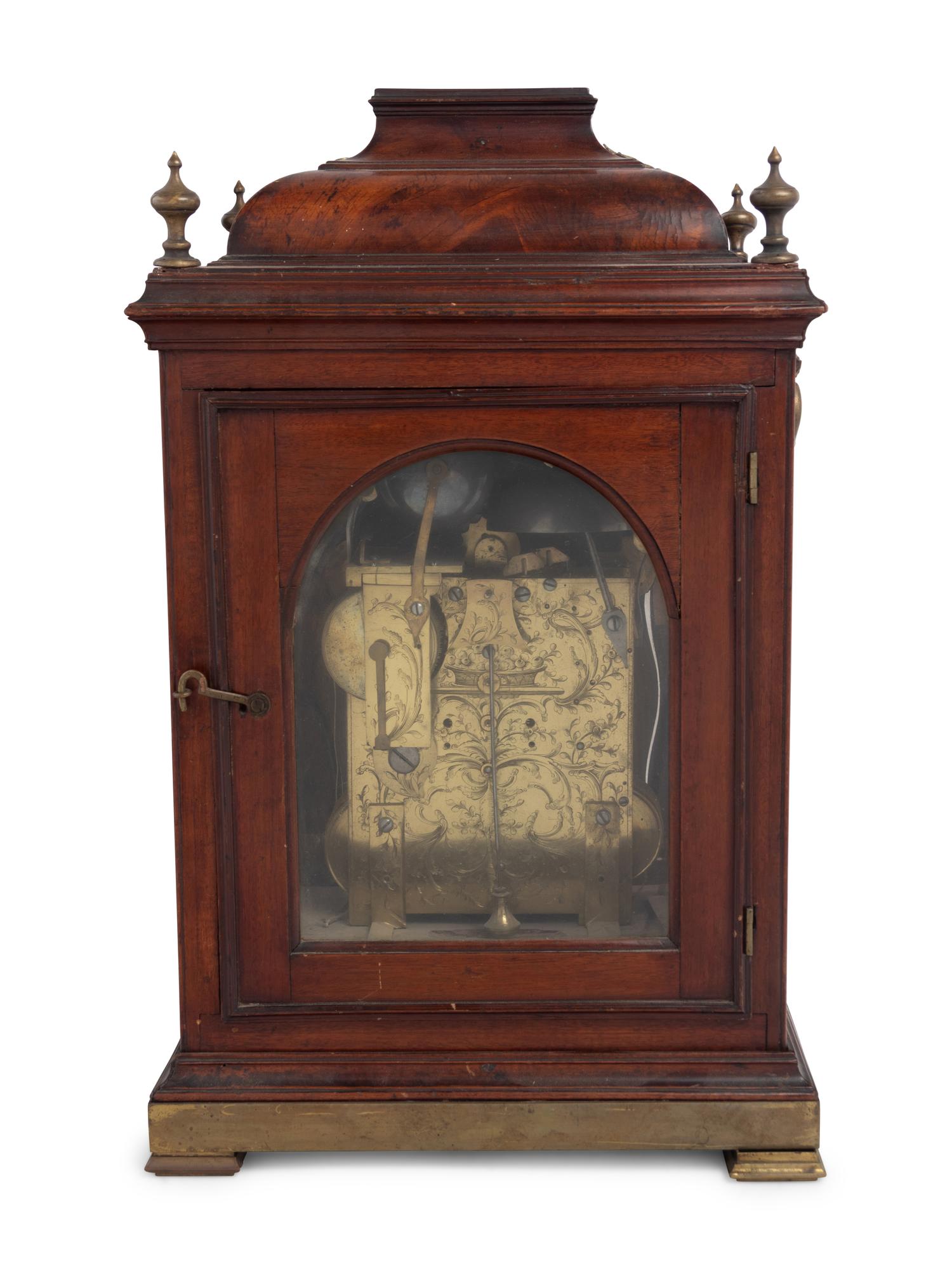 A George III Mahogany Bracket Clock