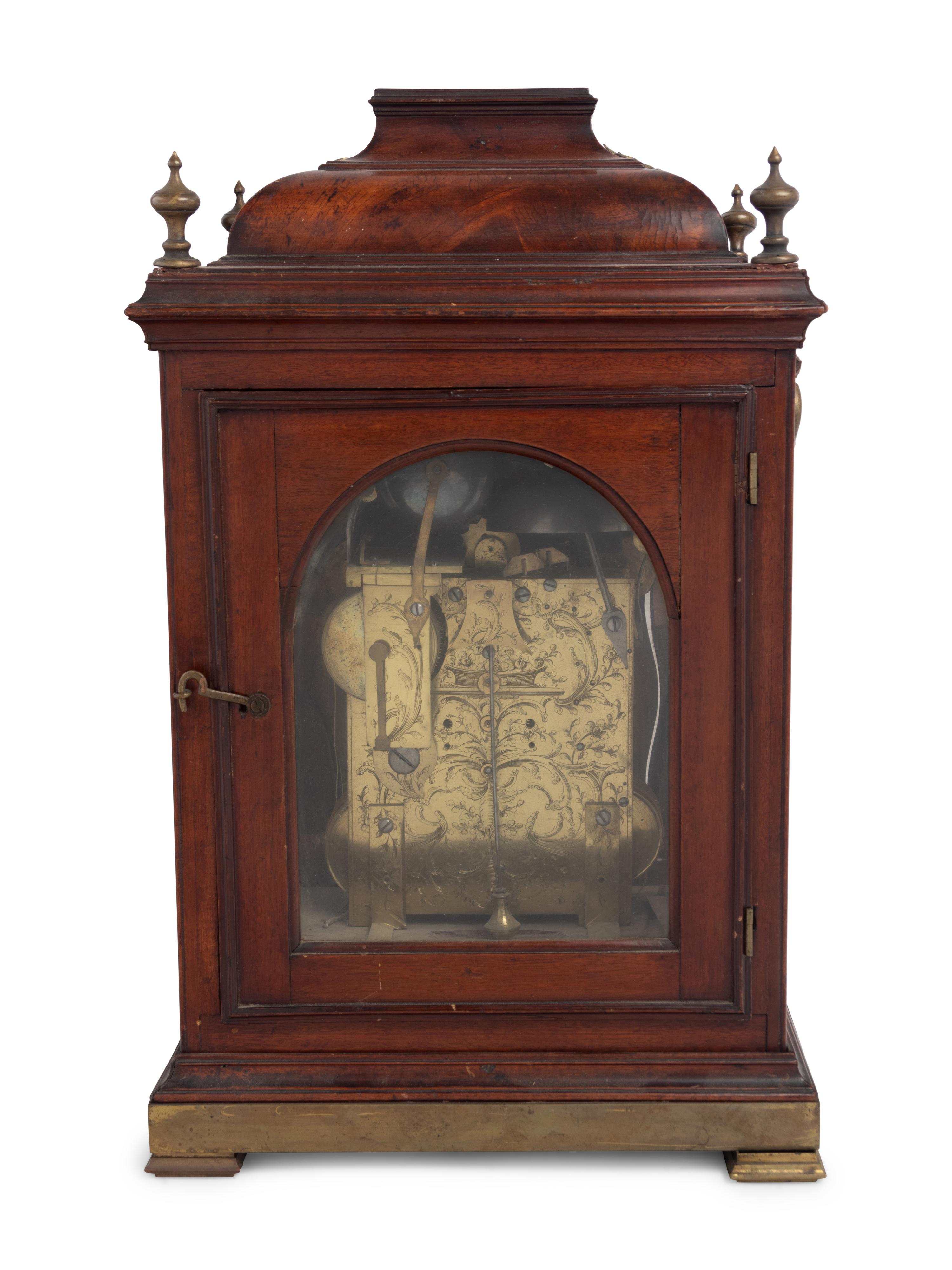 A George III Mahogany Bracket Clock