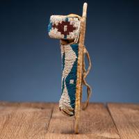 Apache Beaded Toy Doll Cradle, with Doll