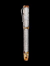 Montegrappa: Il Millennio Bassanda Del Grappa 1998 Silver Mounted Limited Edition Fountain Pen