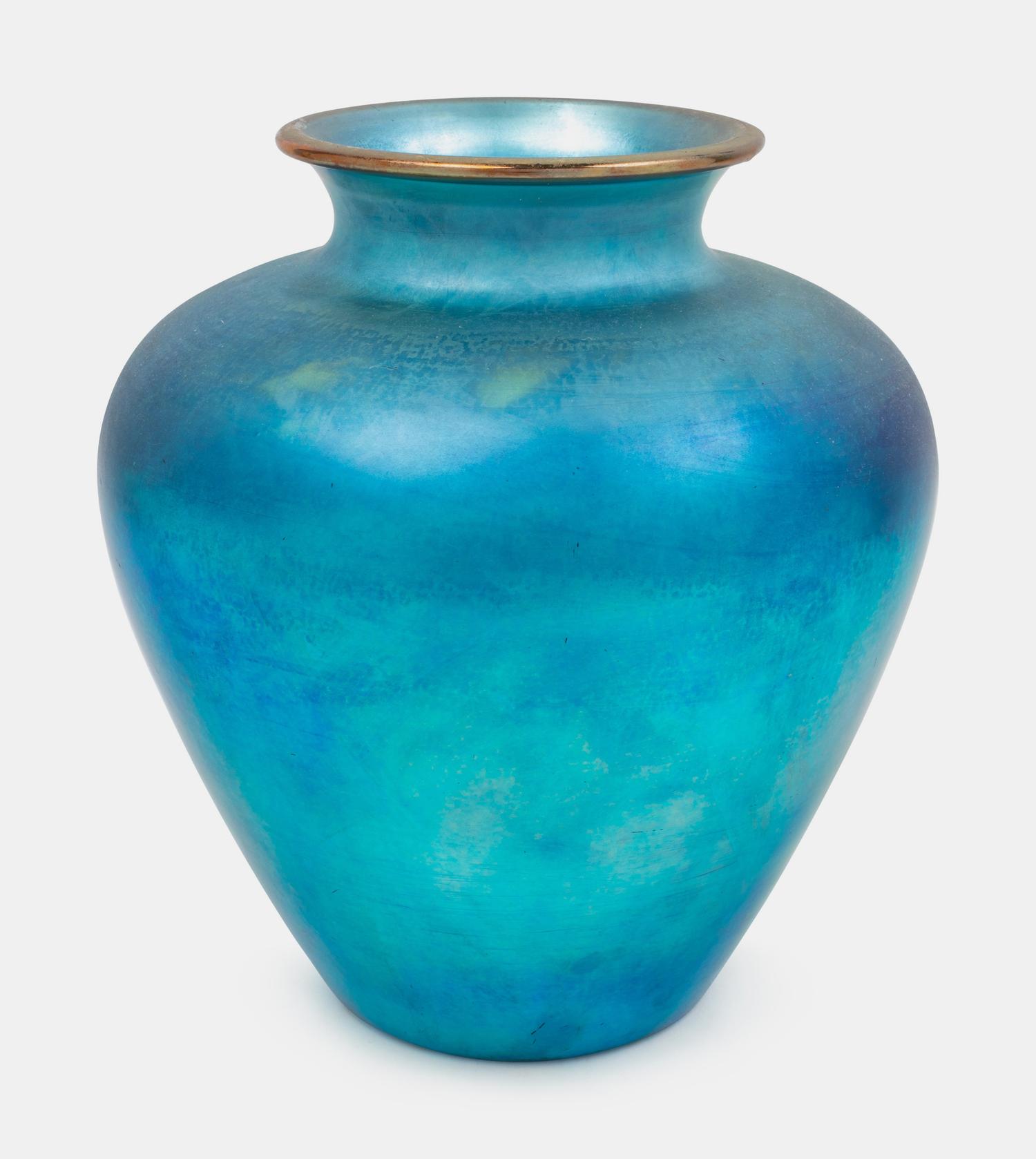 Blue Aurene Vase