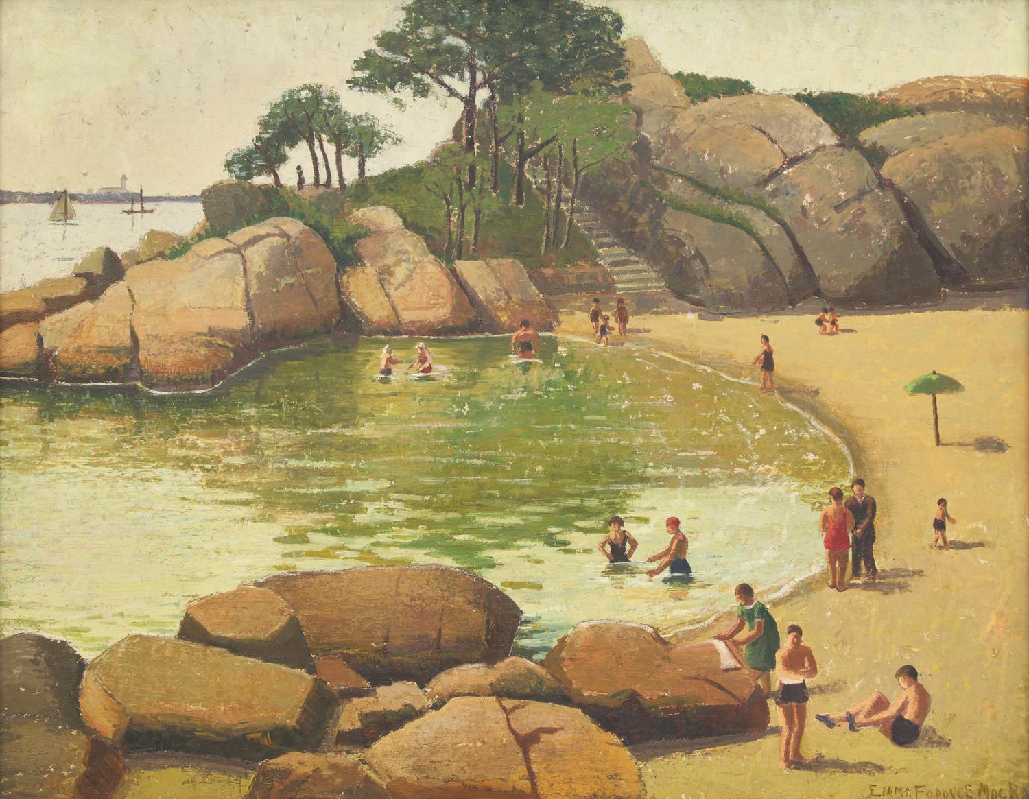 Half Moon Beach (Green Umbrella)