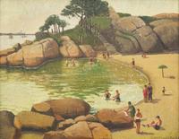 Half Moon Beach (Green Umbrella)