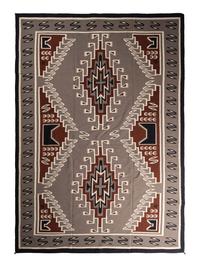 Navajo Two Grey Hills Pattern Weaving / Rug