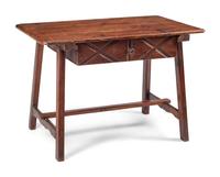 A Spanish Pine Trestle Table