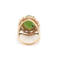 NEPHRITE AND YELLOW GOLD RING
