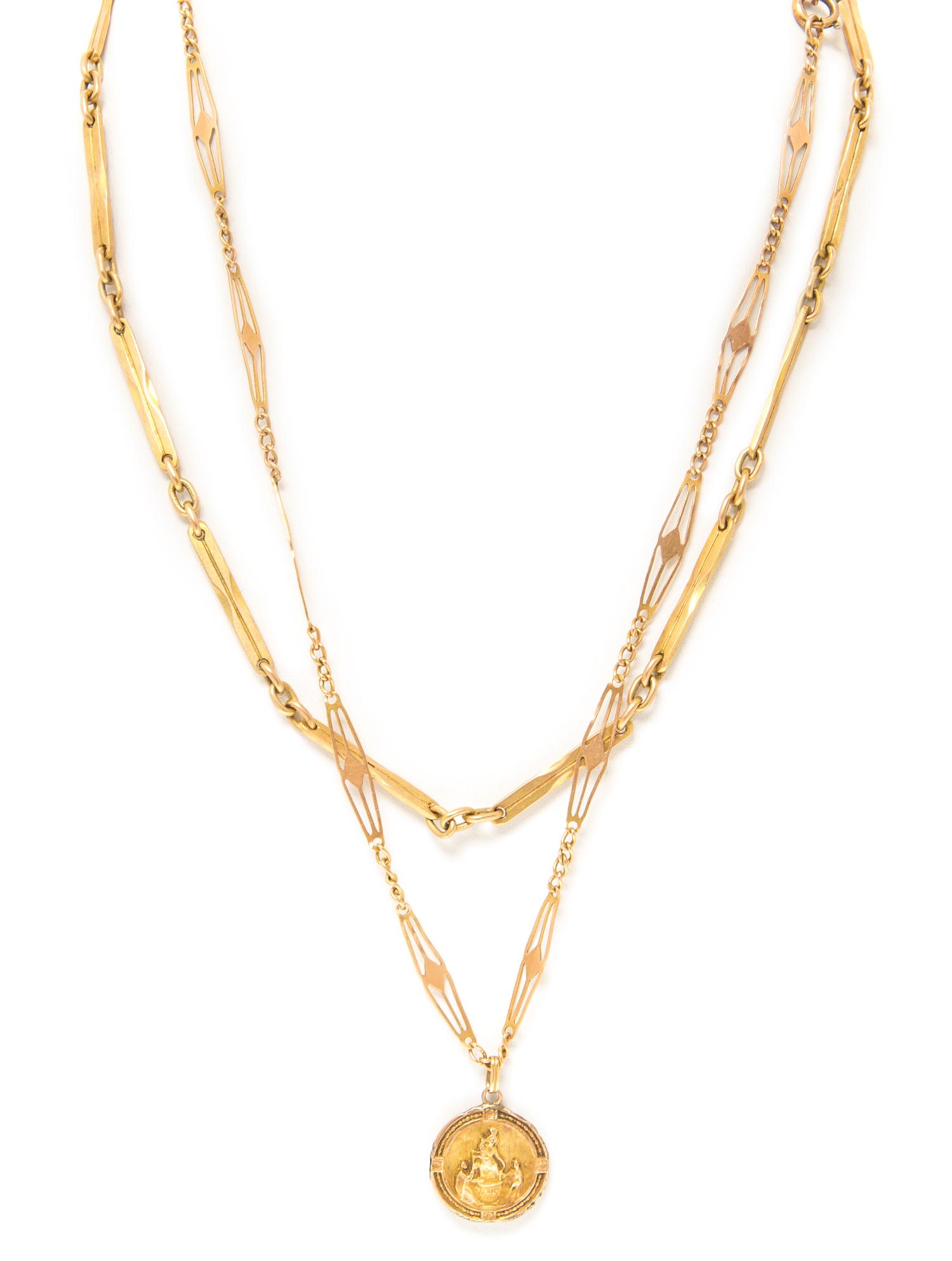 A Collection of Antique Yellow Gold and Gold Filled Jewelry, 21.20 dwts.