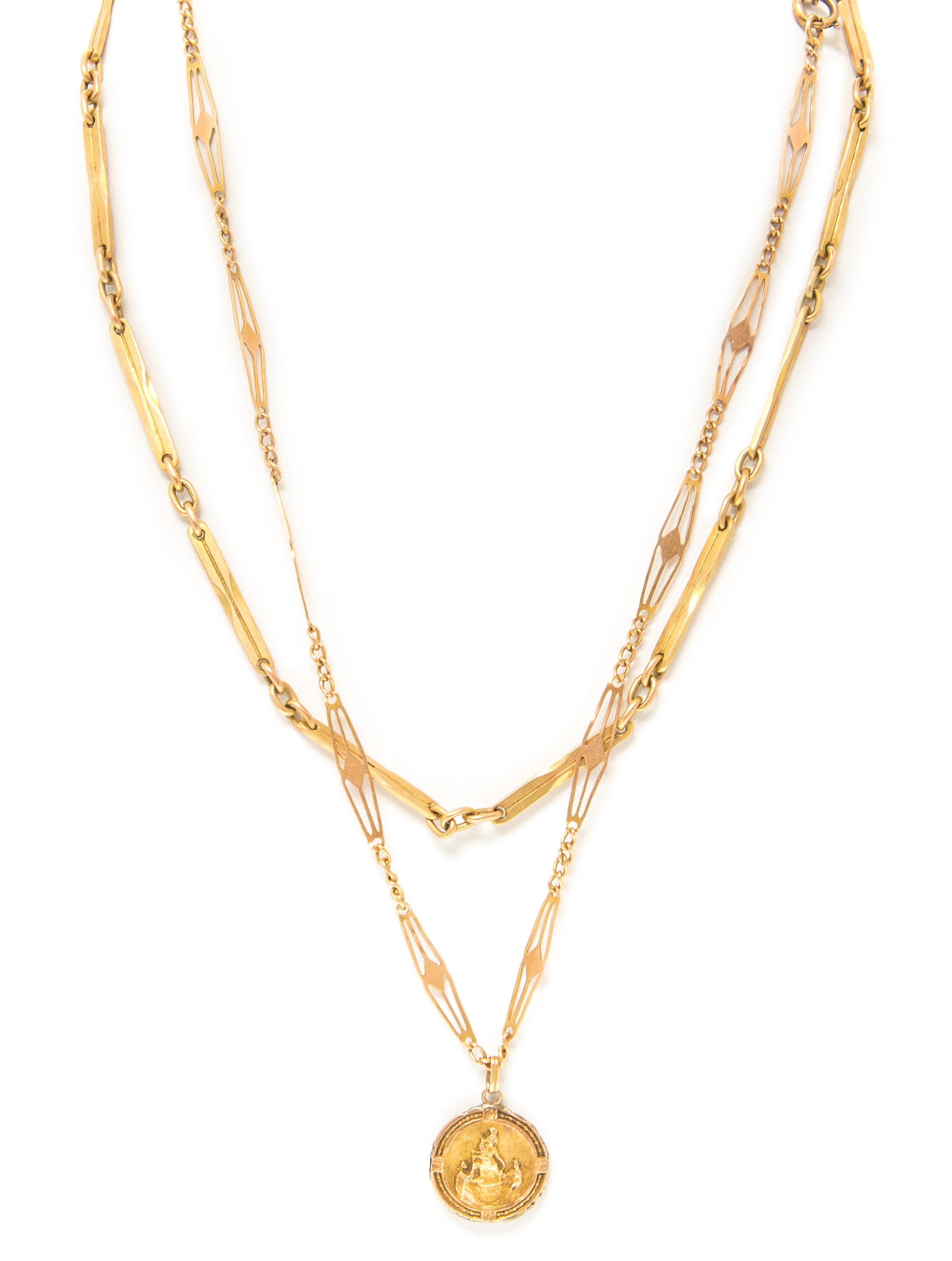 A Collection of Antique Yellow Gold and Gold Filled Jewelry, 21.20 dwts.