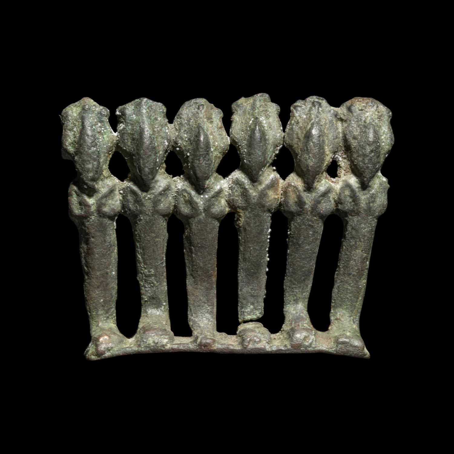 An Egyptian Bronze Osiris Group