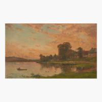 Hippolyte Camille Delpy (French, 1842–1910) Morning Banks of the Seine