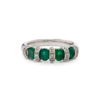 EMERALD AND DIAMOND RING