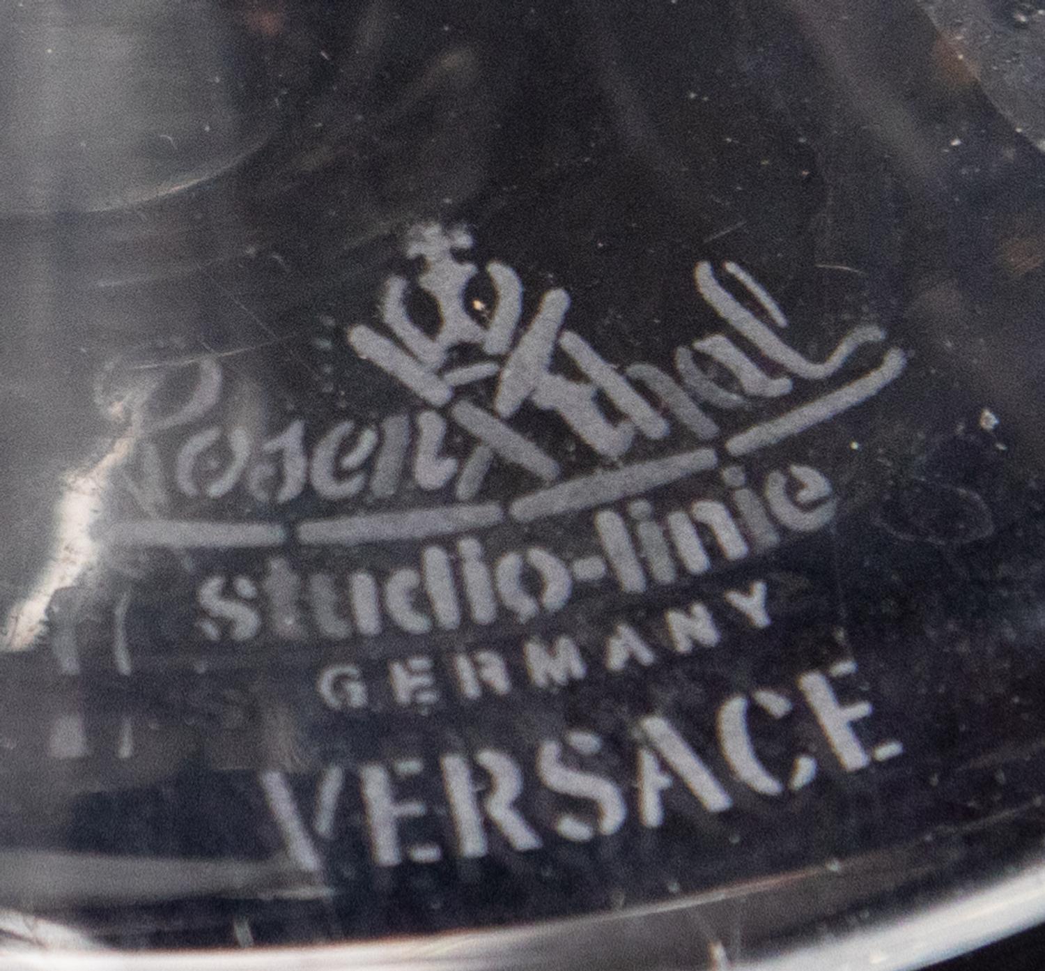 A Set of Eight Versace Wine Glasses