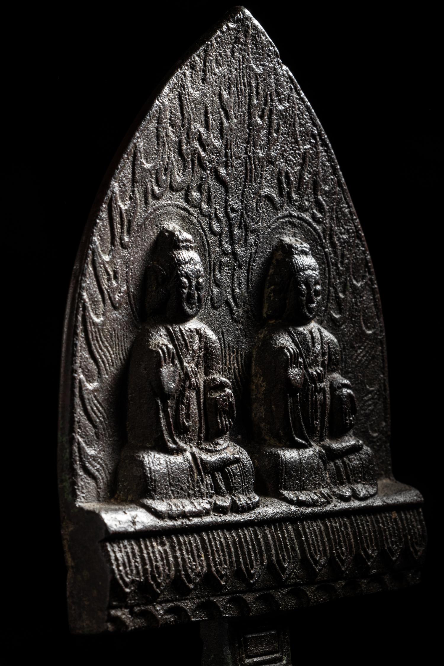 A Chinese Bronze Votive Figure of Buddha